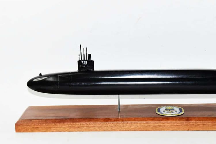 USS Maryland SSBN-738 Submarine Model (Black Hull)