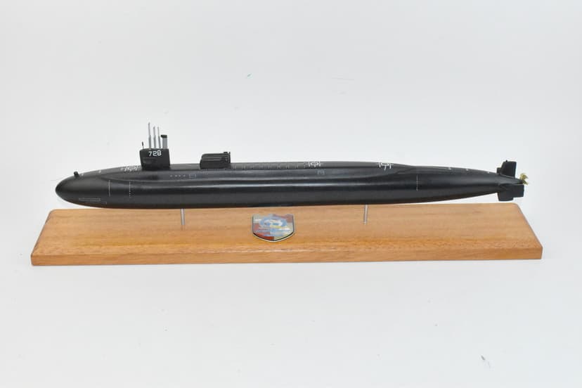 SSGN-728 USS Florida Submarine Model (Black Hull)