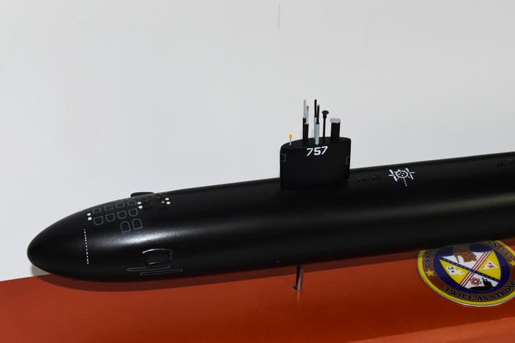 USS Alexandria SSN-757 (Black Hull) Submarine Model
