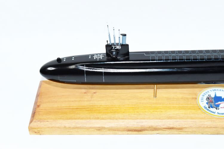 USS West Virginia SSBN-736 Submarine Model (Black Hull)