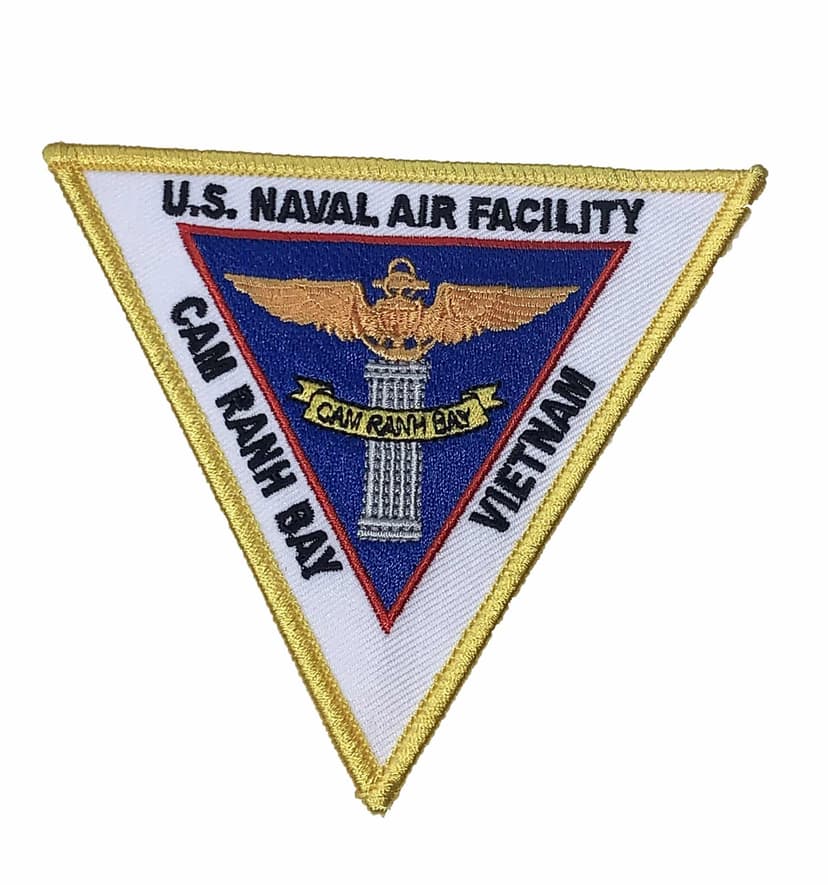 U.S. NAVAL AIR FACILITY CAM RANH BAY VIETNAM Patch – Plastic Backing