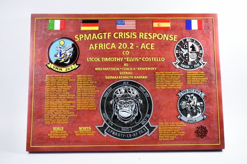 SPMAGTF Crisis Response 20.2 Plaque