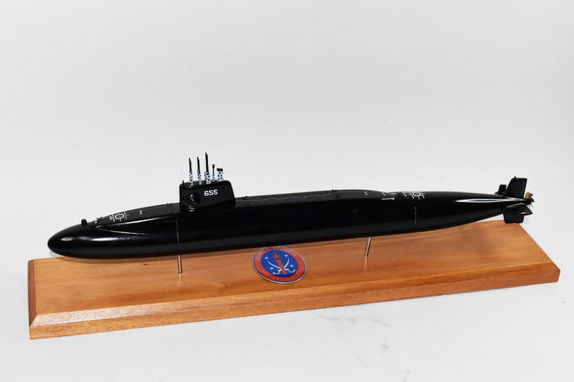 USS Henry L. Stimson SSBN-655 Submarine Model (Black Hull)