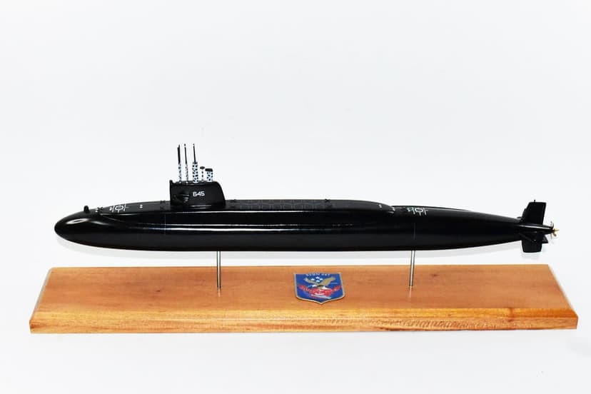 USS James K. Polk SSBN-645 Submarine Model (Black Hull)
