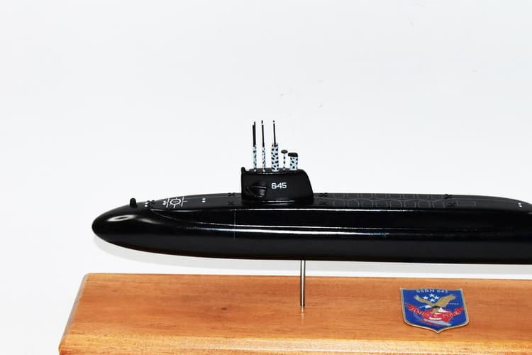 USS James K. Polk SSBN-645 Submarine Model (Black Hull)