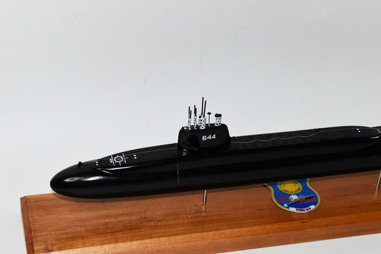 USS Lewis and Clark SSBN-644 Submarine Model (Black Hull)