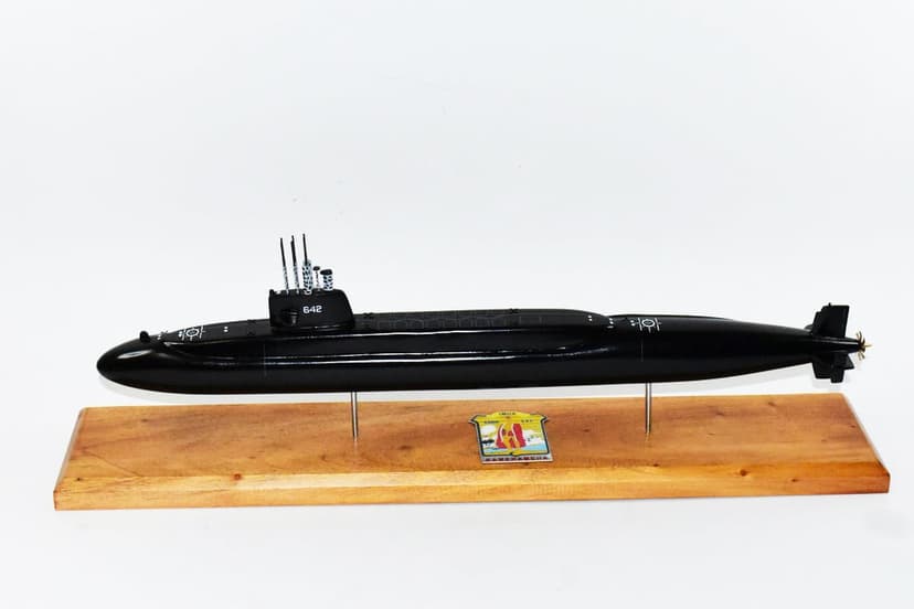 USS Kamehameha SSBN-642 Submarine Model (Black Hull)