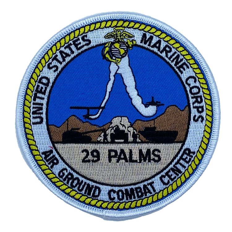 MCAGCC 29 Palms Patch – Plastic Backing