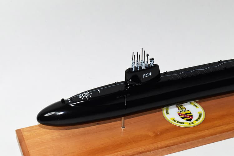 USS George C. Marshall SSBN-654 Submarine Model (Black Hull)