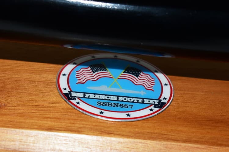 USS Francis Scott Key SSBN-657 Submarine Model (Black Hull)