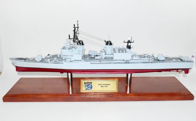 USS Rowan (DD782) Gearing-class Destroyer Model Ship