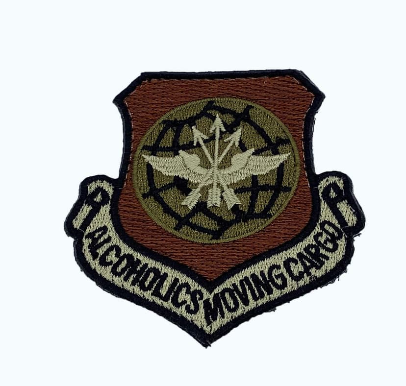 Alcoholics Moving Cargo Patch – With Hook and Loop