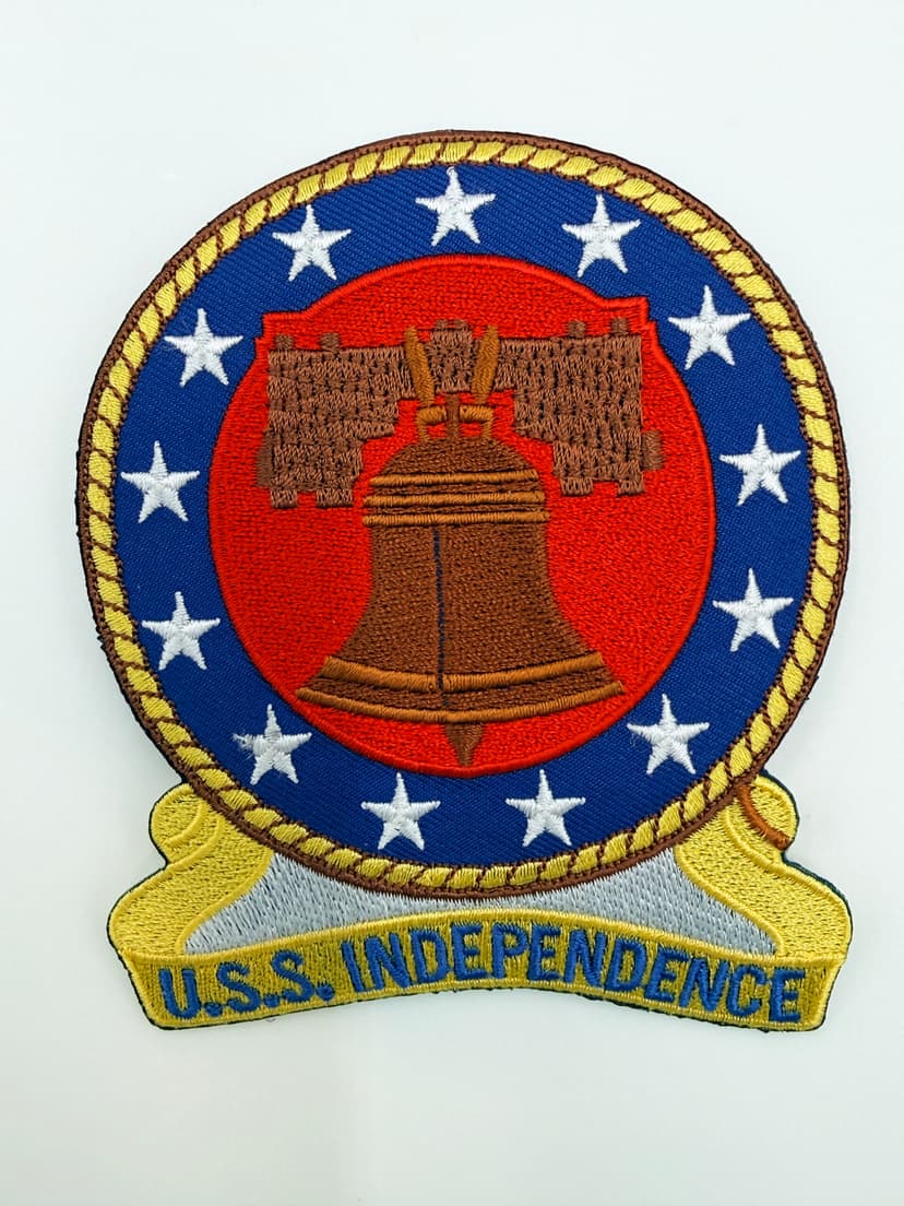 USS Independence CV-62 Patch – Plastic Backing, 4in