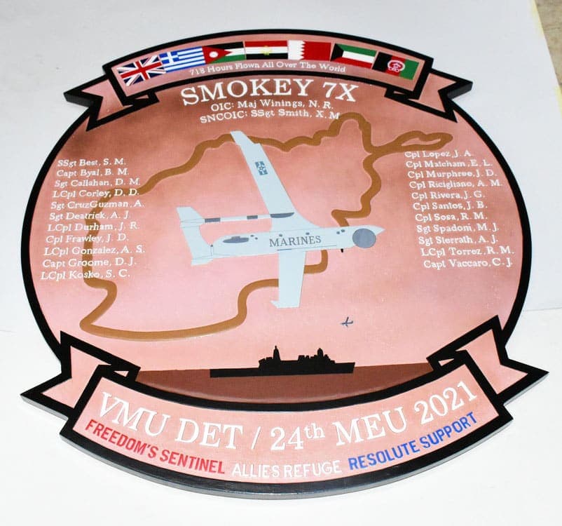 VMU Det Plaque 36 inch