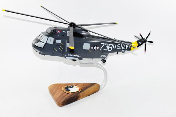 HC-2 Fleet Angels COMSIXTFLT SH-3 Sea King Model, Mahogany, 16"