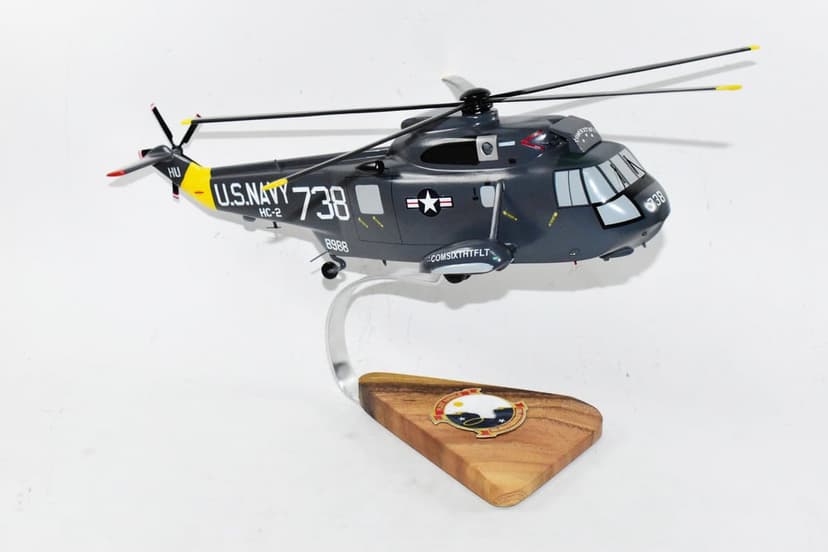HC-2 Fleet Angels COMSIXTFLT SH-3 Sea King Model, Mahogany, 16"