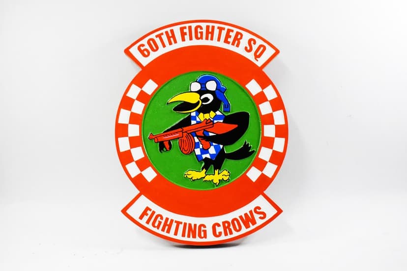 60th Fighter Squadron Fighting Crows Plaque
