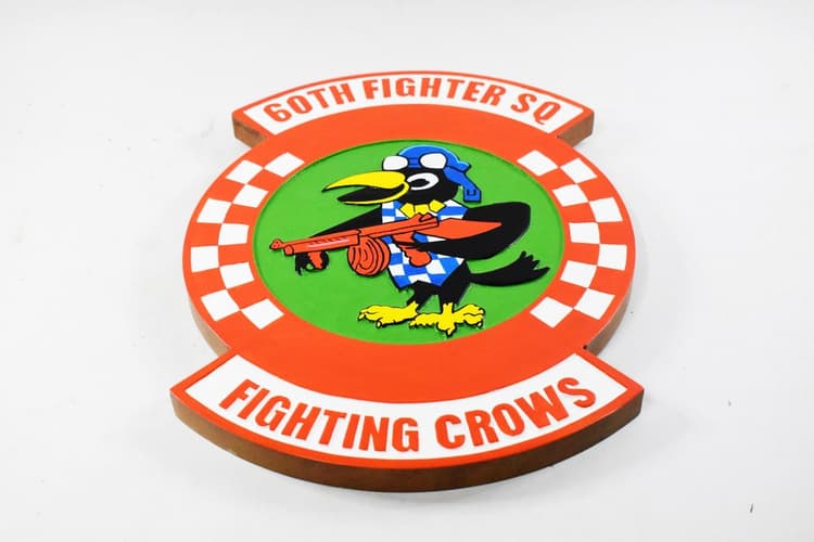 60th Fighter Squadron Fighting Crows Plaque