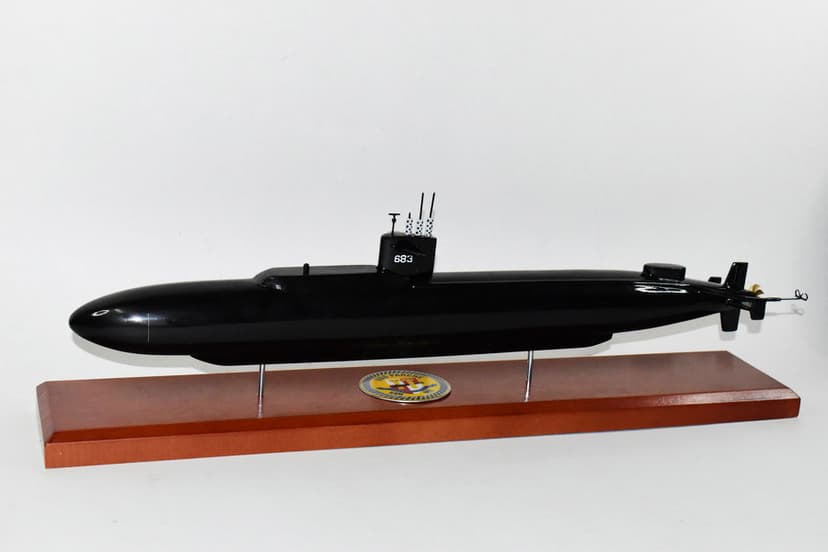 USS Parche Extended Hull SSN-683 Submarine Model