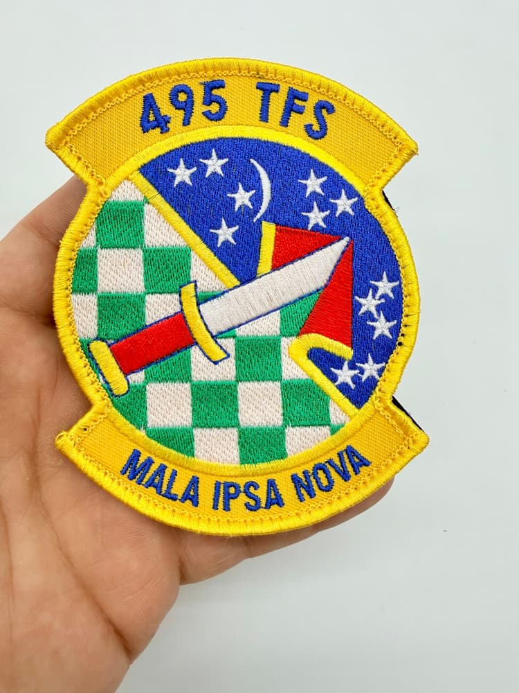 495th Tactical Fighter Squadron Patch – With hook and loop