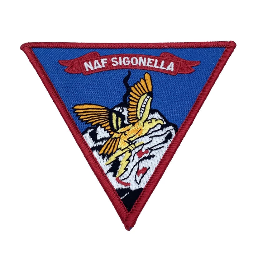 NAF Sigonella Patch - Plastic Backing
