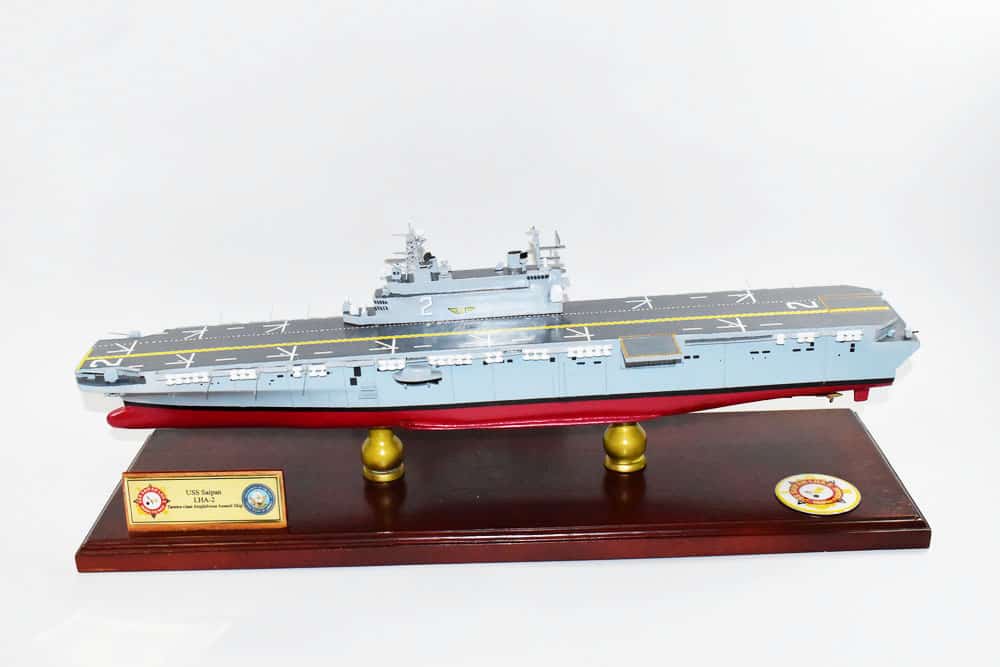 USS Saipan LHA-2 Tarawa-class Amphibious Assault Ship 24 inch Model