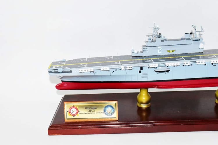 USS Saipan LHA-2 Tarawa-class Amphibious Assault Ship 24 inch Model