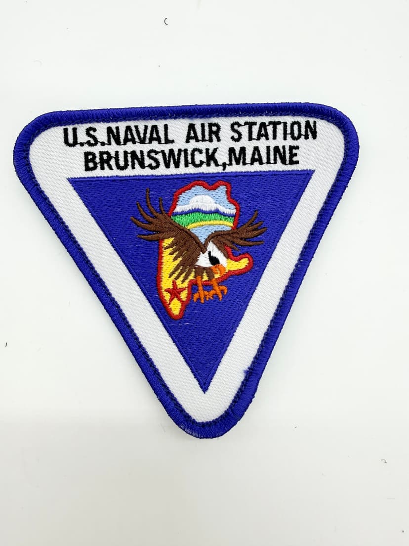 NAS Brunswick Patch - With Hook and Loop, 4"