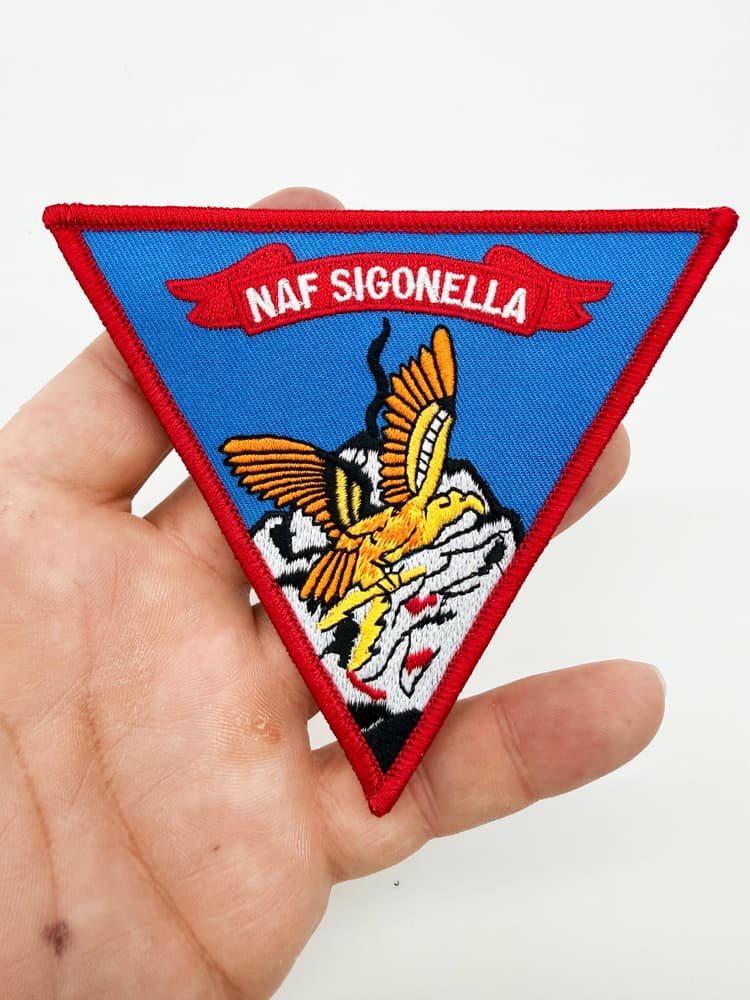 NAF Sigonella Patch - With Hook and Loop, 4 in