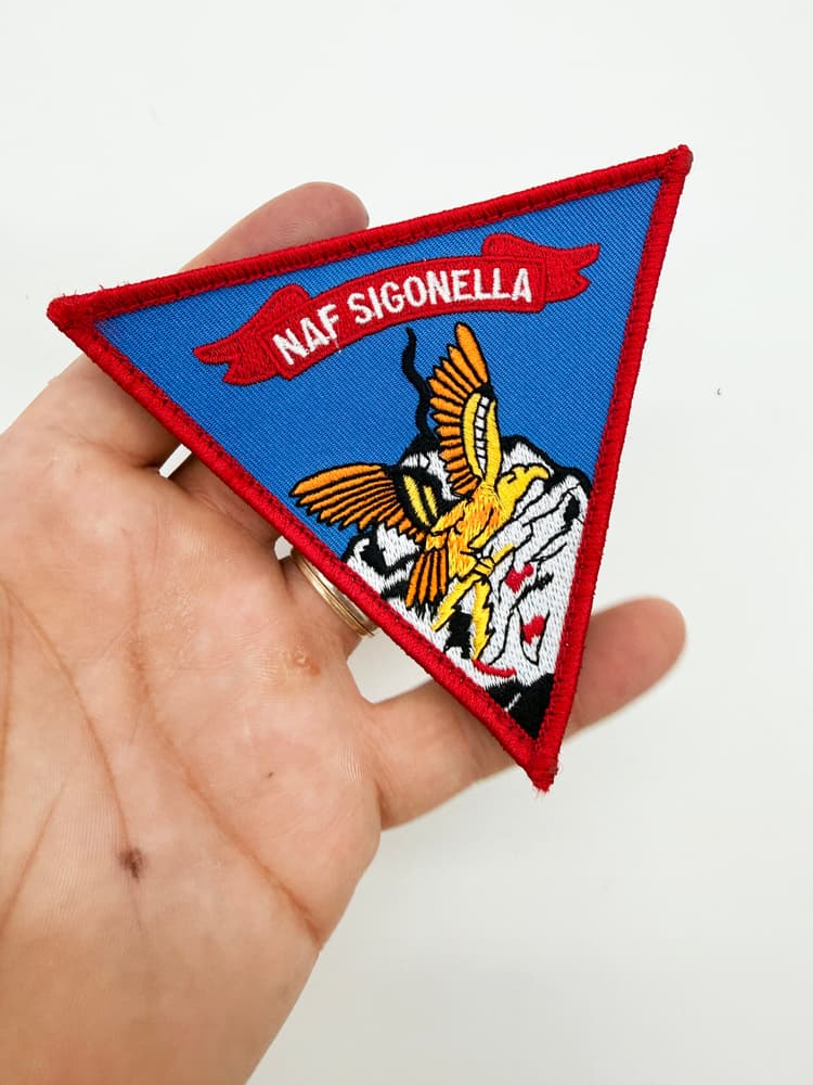 NAF Sigonella Patch - With Hook and Loop, 4 in
