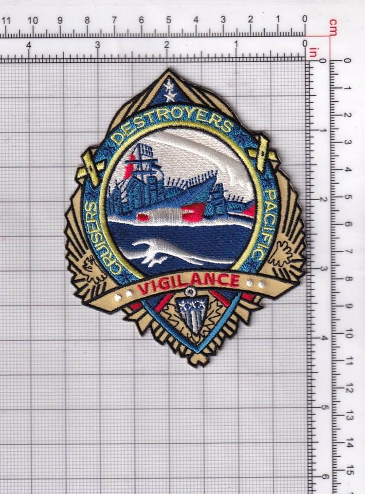 Cruisers, Destroyers Pacific Vigilance Patch