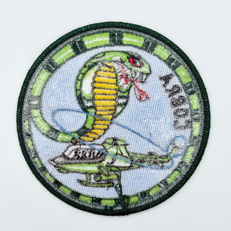 AH-1 Cobra Helicopter Patch – Iron On Backing