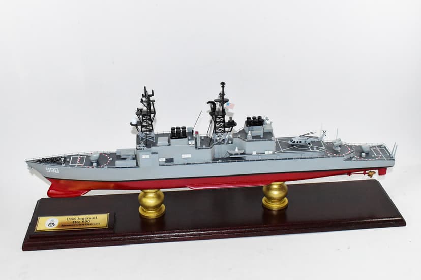 USS Ingersoll DD-990 Spruance Class Destroyer Model