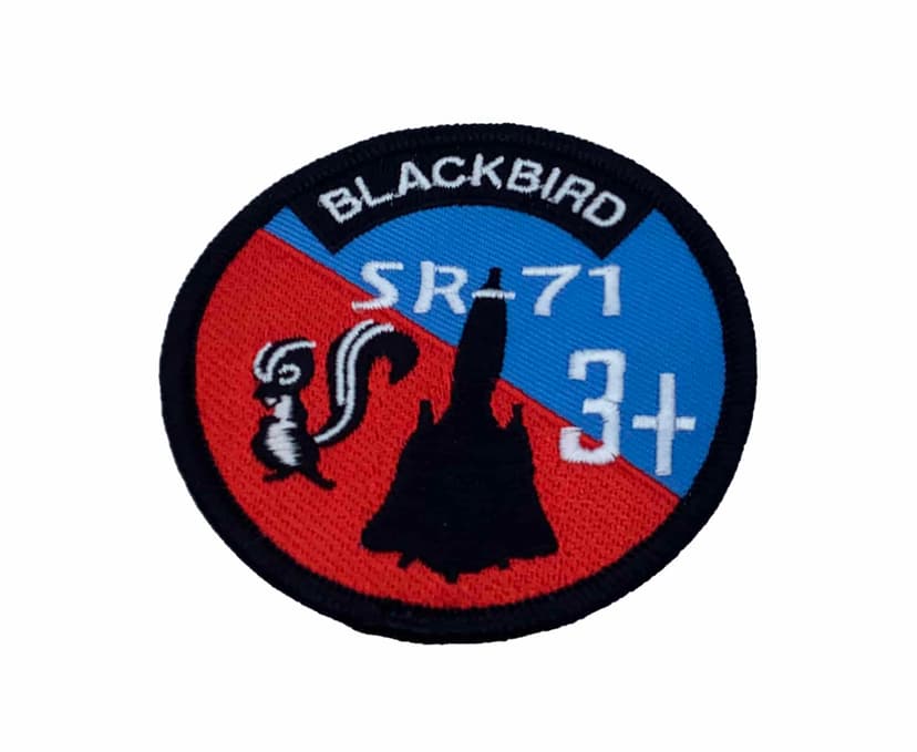 SR-71 Blackbird Patch – Plastic Backing