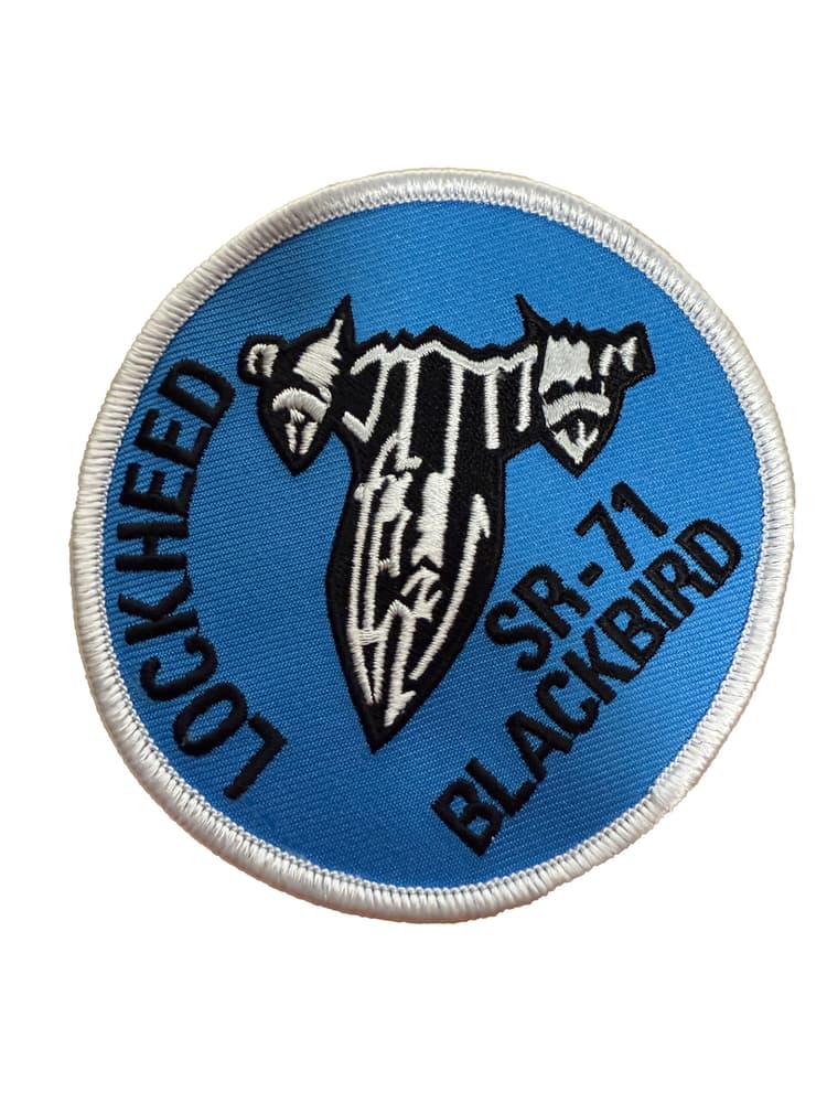 Skunk Works® SR-71 Blackbird® Patch – Sew On, Plastic Backing, 3.5 in