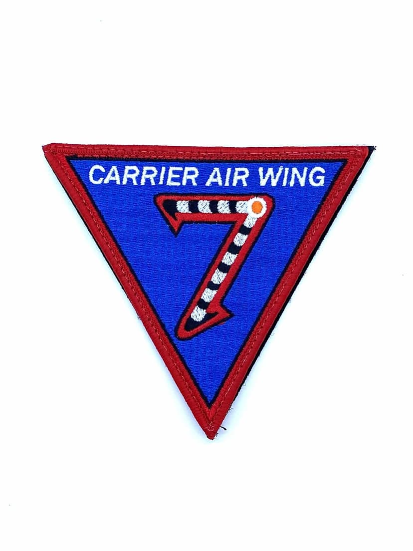 Carrier Air Wing CVW-7 Patch- With Hook and Loop