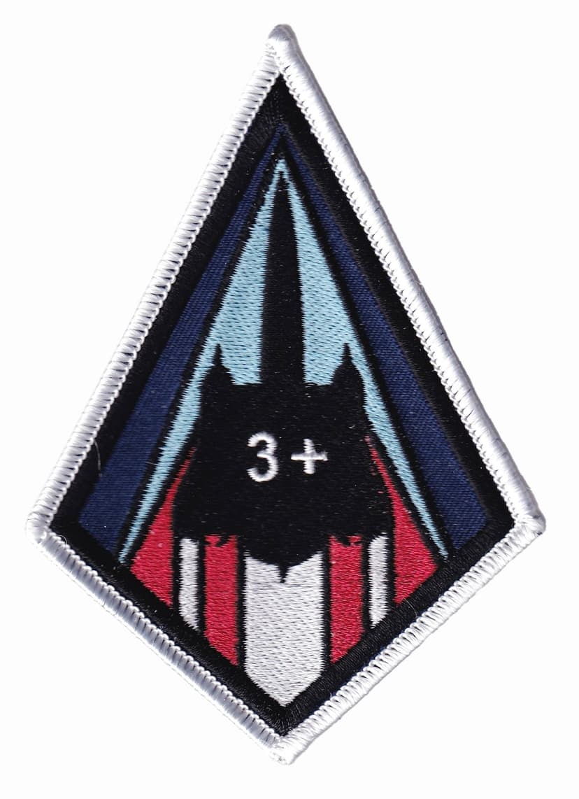Lockheed Martin SR-71 MACH 3 Patch - Plastic Backing, 4"
