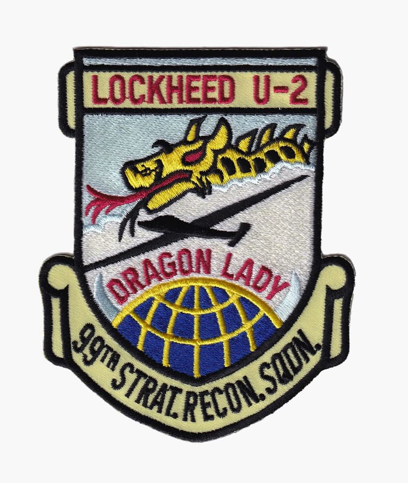 Lockheed U-2 Dragon Lady Patch – With Hook and Loop, 4"
