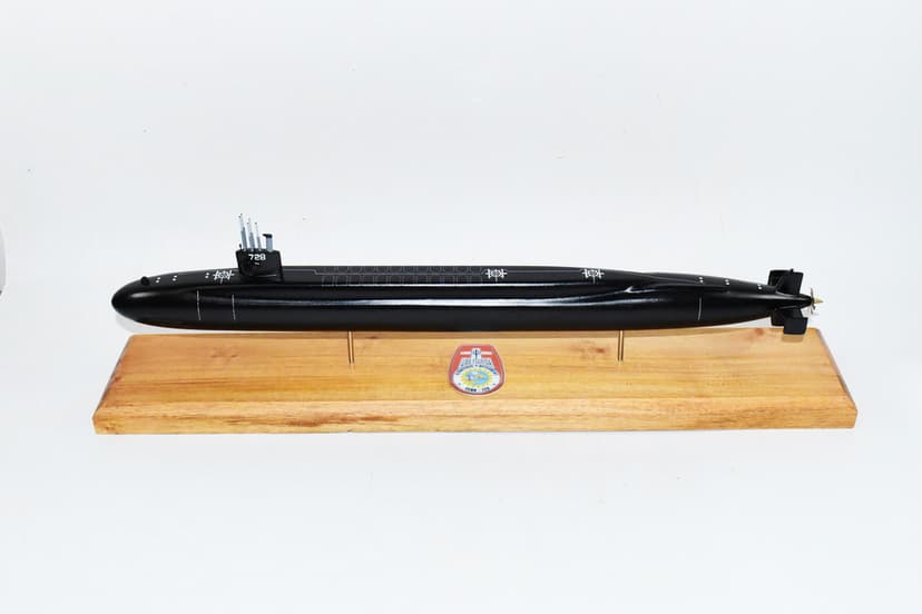 SSBN-728 USS Florida Submarine Model (Black Hull)