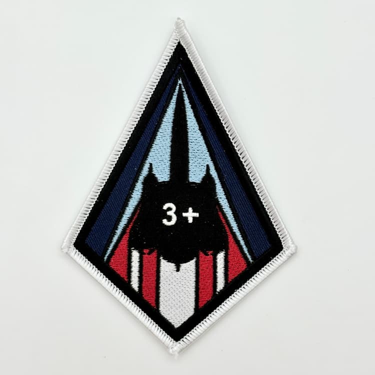 Skunk Works® SR-71 Blackbird® MACH 3 Patch - Plastic Backing, 4, Officially Licensed
