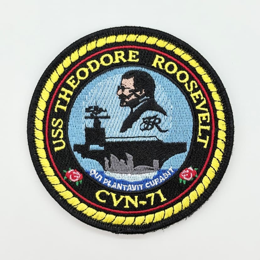 USS Theodore Roosevelt CVN-71 Patch –With Hook and Loop