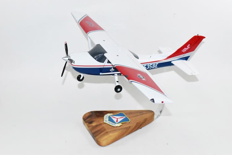 Cessna® 182 Turbo Skylane, Civil Air Patrol, 18in Mahogany Scale Model