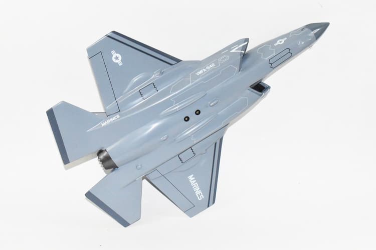 Lockheed Martin® F-35b Lightning II®, VMFA-542 2023, 18 inch Mahogany Model