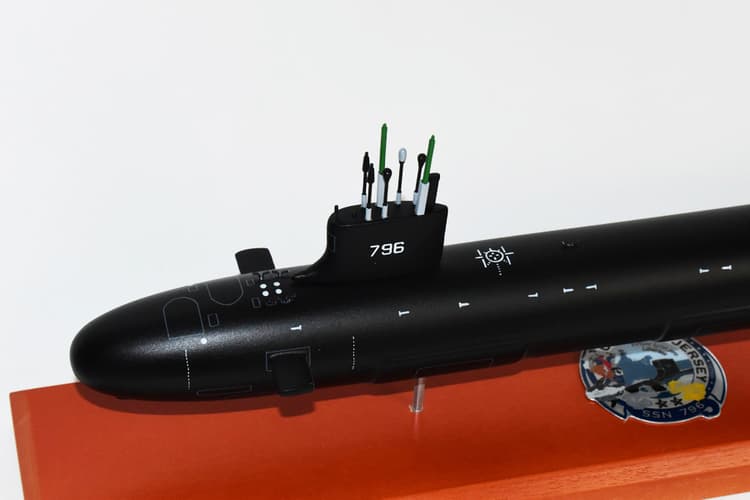 USS New Jersey (SSN-796), 20-inch Mahogany Model