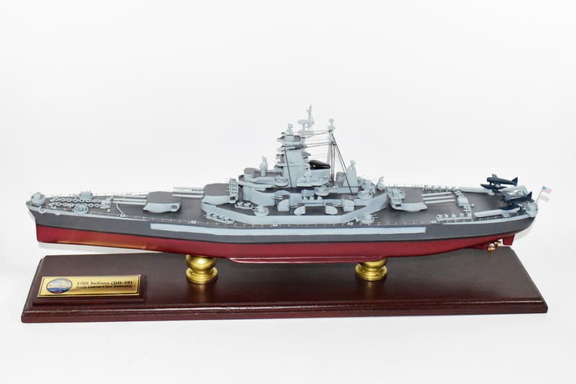 USS Indiana BB-58 South Dakota Class Battleship