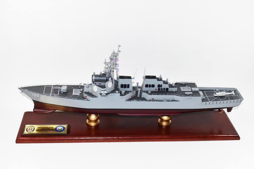 USS Carl M. Levin (DDG-120) 24-inch Mahogany Model