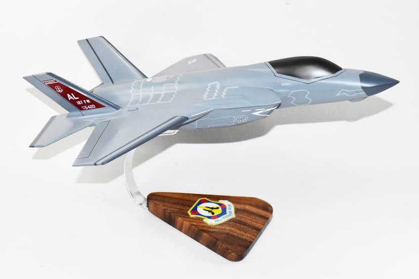 Lockheed Martin® F-35A Lightning II®, 187th FW AL ANG, 18 inch Mahogany Model