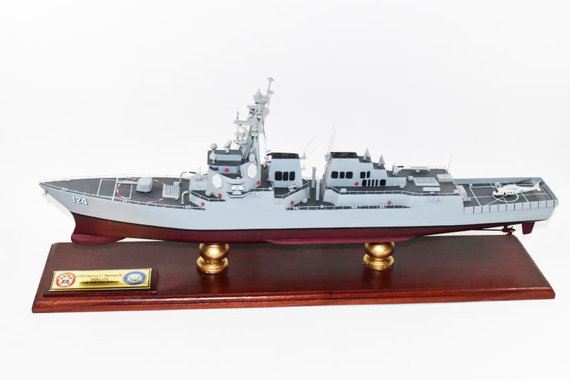 USS Harvey C. Barnum Jr. (DDG-124) 24-inch Mahogany Model