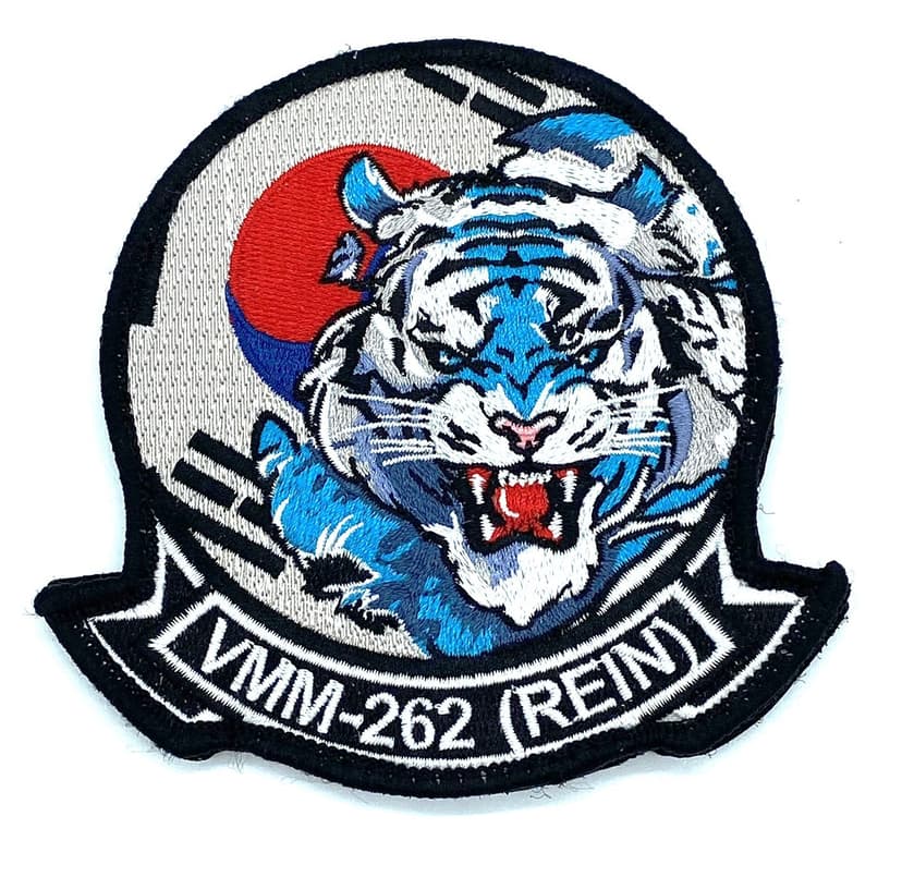 VMM-262 REIN Flying Tigers Korea Patch – With Hook and Loop, 4"