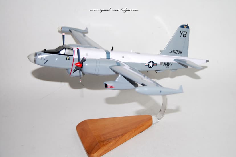 Lockheed Martin® P2V7 Neptune, VP-1 Screaming Eagles (1968), 18in Mahogany Scale Model